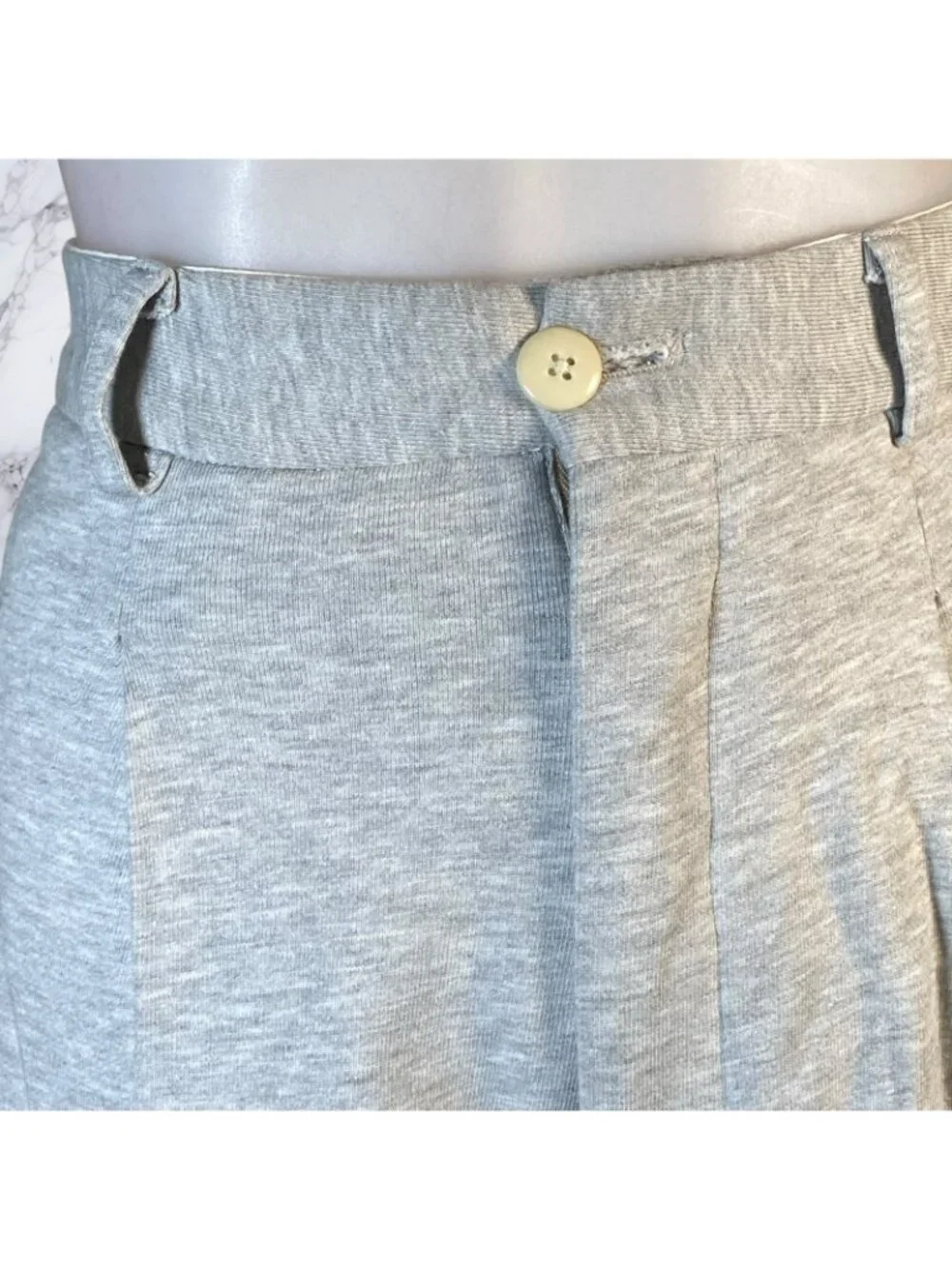 Helsa Organic Blend Enzyme Trousers in Heather Grey - Picture 7 of 11